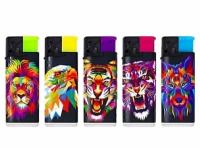 Зажигалка турбо XHD 90 WP ANIMALS, 07896 (50) Микс - фото