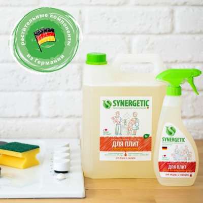 Гель для чистки кухонных плит "Synergetic" 0,5л триггер, арт. 106052/8  - фото